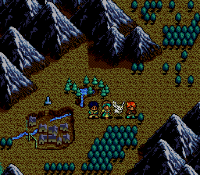 The world map in Lunar: The Silver Star.