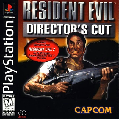 Front cover for Resident Evil Director's Cut for the Sony PlayStation.