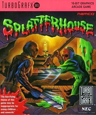 Front cover of Splatterhouse for the Turbografx-16.