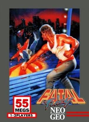 Front cover for Fatal Fury on the Neo Geo.
