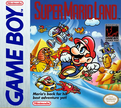 Front cover for Super Mario Land on the Nintendo Game Boy.
