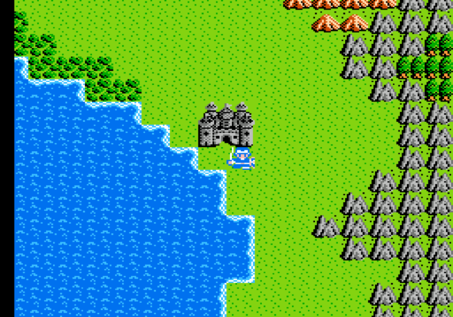 The world map early on in the adventure.