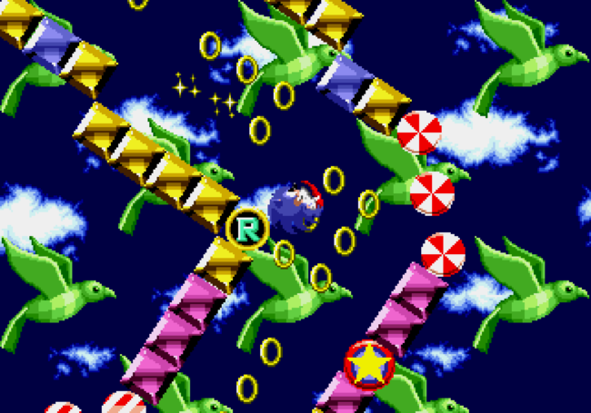 A bonus area in the game.