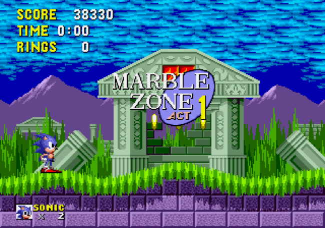 Introduction to the marble zone stage.