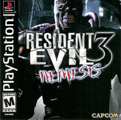Front cover for Resident Evil 3: Nemesis for the Sony PlayStation.