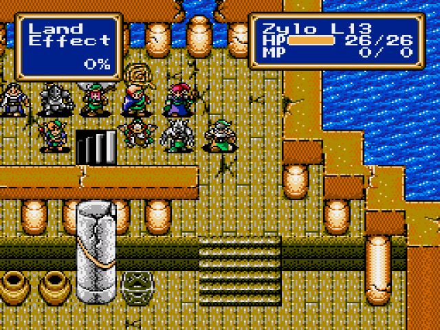 An early battle with a full character roster aboard a ship.