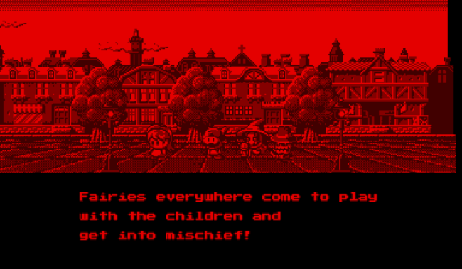 The opening story scroll featuring the Jack Bros in the real world on Halloween.