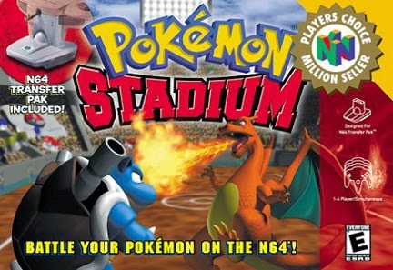 Front cover for Pokemon Stadium on the Nintendo 64.