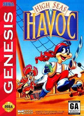 Front cover for High Seas Havoc on the Sega Genesis.