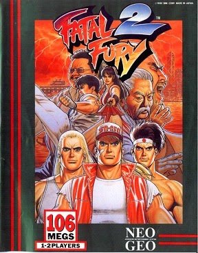 Front cover for Fatal Fury 2 on the Neo Geo.