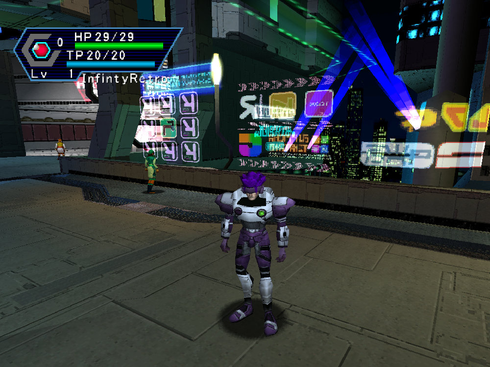 The player explores the base of Pioneer 2.