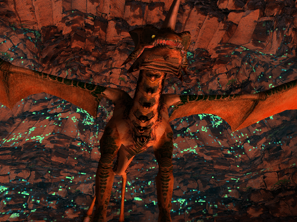 The dragon boss appears before the encounter.