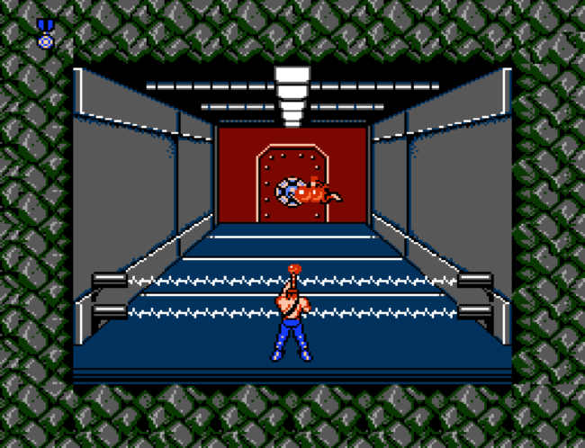 The first interior stage in Contra.