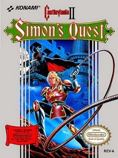 Front cover for Castlevania II: Simon's Quest for the Nintendo Entertainment System.