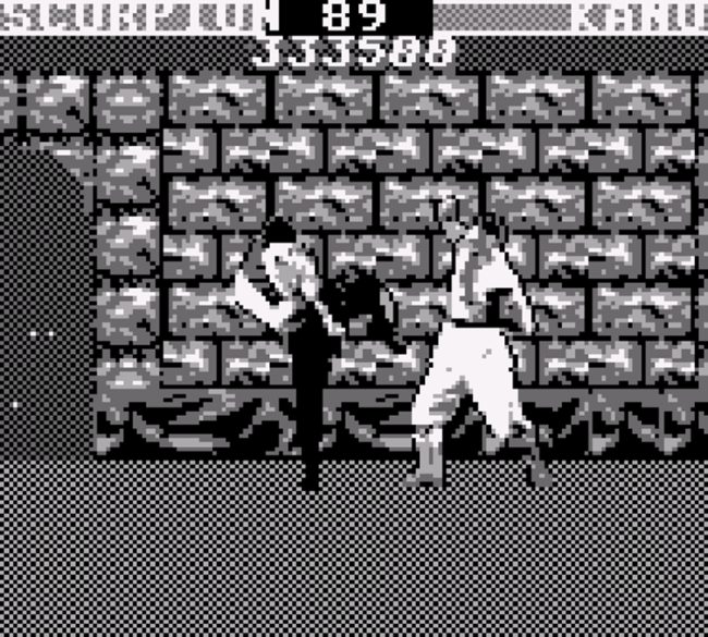 A battle inside a dungeon with eyes peering from the shadows.