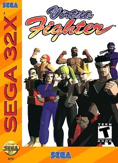 Front cover for the Sega 32X game Virtua Fighter.