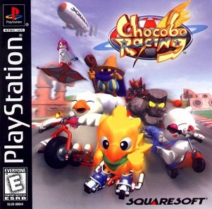 Front cover of Chocobo Racing for the Sony PlayStation.