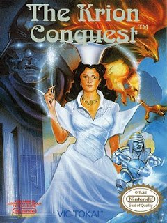 Front cover of the Krion Conquest for the Nintendo Entertainment System.