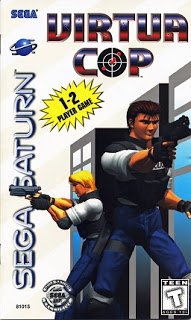 Front cover of Virtua Cop for the Sega Saturn.