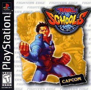 Front cover for the PS1 game Rival Schools.