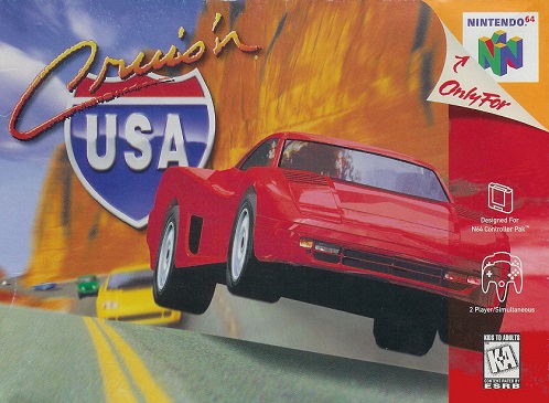 Front cover for Cruis'n USA on the Nintendo 64.