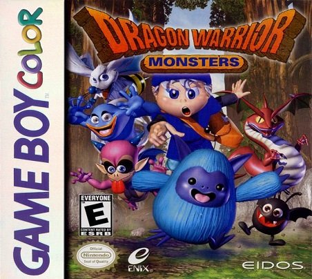 Front cover for Dragon Quest Monsters for the Nintendo Game Boy.