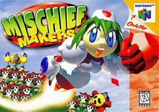 Front cover of Mischief Makers for the Nintendo 64.