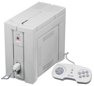 The NEC PC-FX console with one controller.