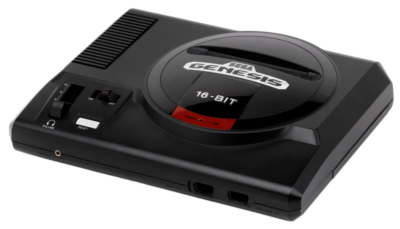 The Sega Genesis home console.