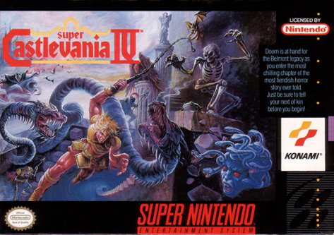 Front cover for Super Castlevania IV.