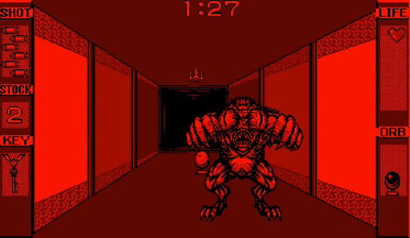 A monster approaches the player in Innsmouth No Yakata.