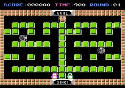 First screenshot for the Famicom import game Binary Land.