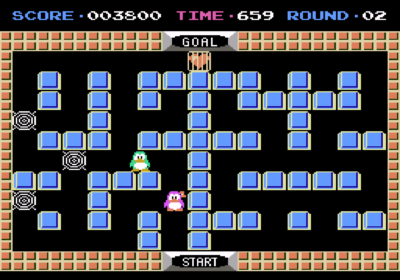 Second screenshot for the Famicom import Binary Land.