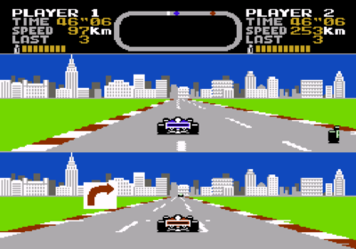 Screenshot for the NES import game Final Lap.