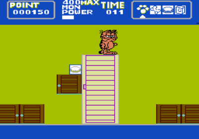 First screenshot for the Famicom import game Garfield: A Week of Garfield.
