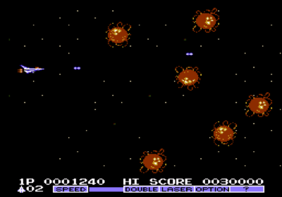 First screenshot for the game Gradius II: Gofer no Yabou.