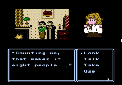 First screenshot for the Famicom import Idol Hakkenden.
