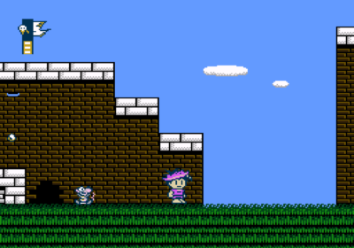 First screenshot for the game Jumpin' Kid - Jack to Mame no Ki Monogatari.