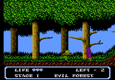 First screenshot for the Famicom game Moon Crystal.