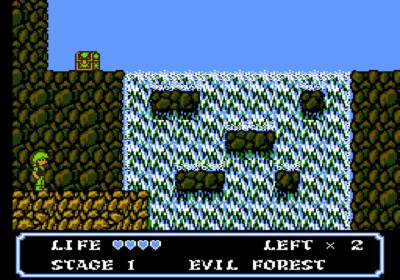 Second screenshot for the Famicom import game Moon Crystal.