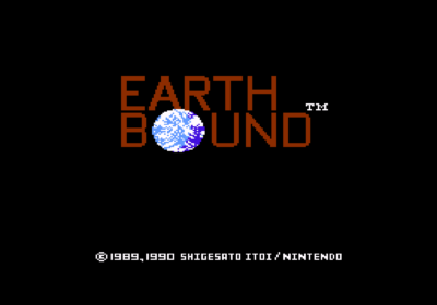 The title screen for the game Earthbound Zero, AKA Mother, AKA Earthbound Beginnings.
