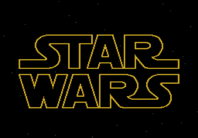Title screenshot for the Namco Famicom import game Star Wars.
