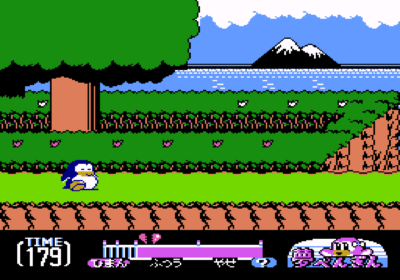 First screenshot for the Famicom import Yume Penguin Monogatari.
