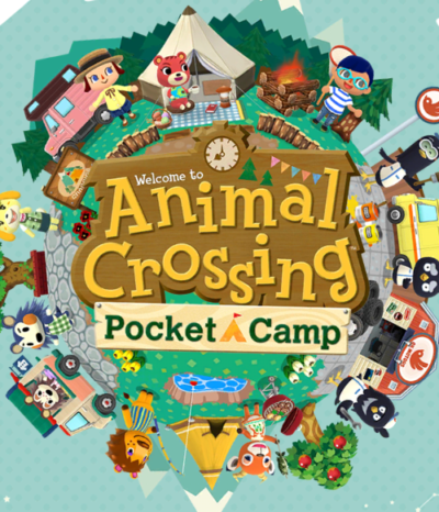 The title logo for the mobile game Pocket Camp.