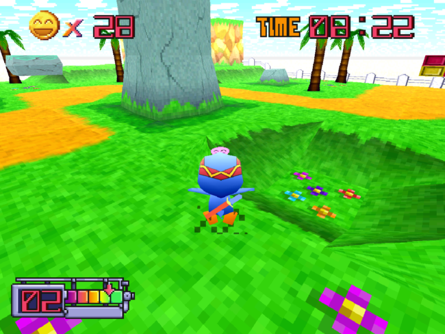 A fully 3D area in the game.