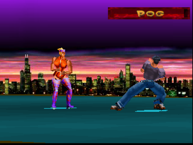Screenshot depicting a generic fight in Fight for Life.