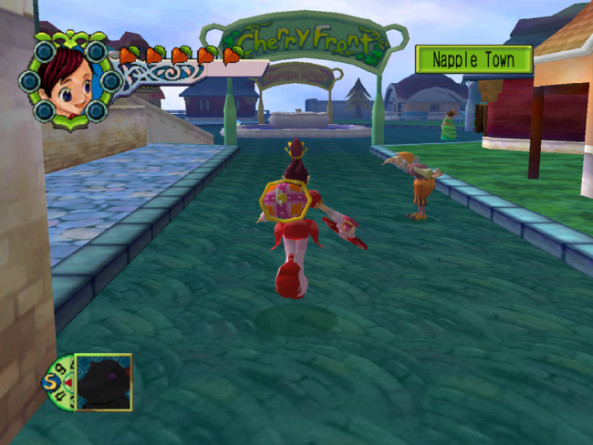 Porch runs through the Napple Town hub world.