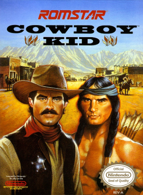 Front cover for Cowboy Kid for the Nintendo Entertainment System.