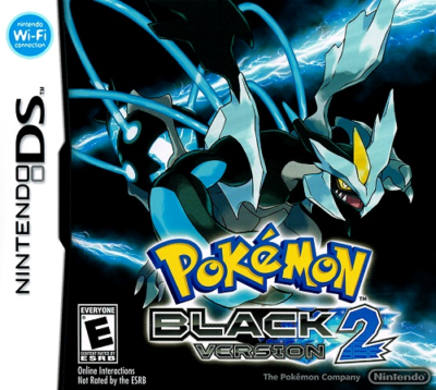 Front cover for Pokemon Black 2 on the Nintendo DS.