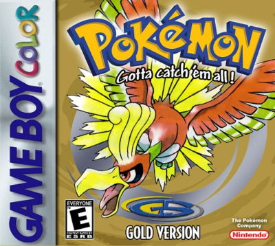 Front cover for Pokemon Gold on the Nintendo Game Boy.